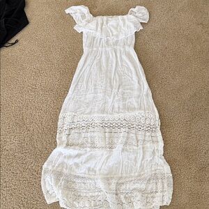 White Lace Maxi Dress